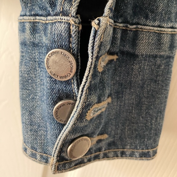 💙 VINTAGE | CALVIN KLEIN | JEAN JACKET 💙 - Picture 2 of 5